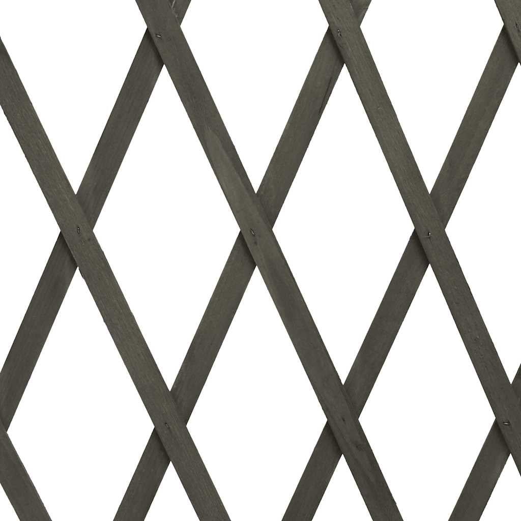 Trellis de jardin extensible en bois d'épicéa gris - 31% de remise