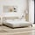 Cadre de lit Dover 180x200 cm - Tissu crème - 34% de remise