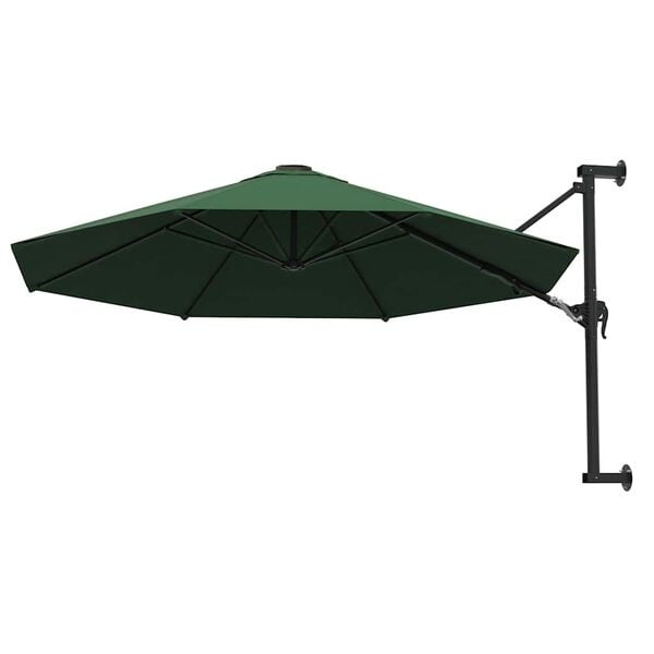 Parasol mural 300 cm vert - 34% de remise