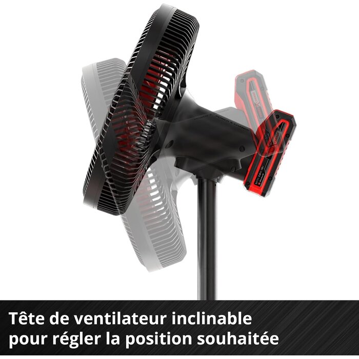 Ventilateur sans fil 18V 320mm, noir, taille S - 34% de remise