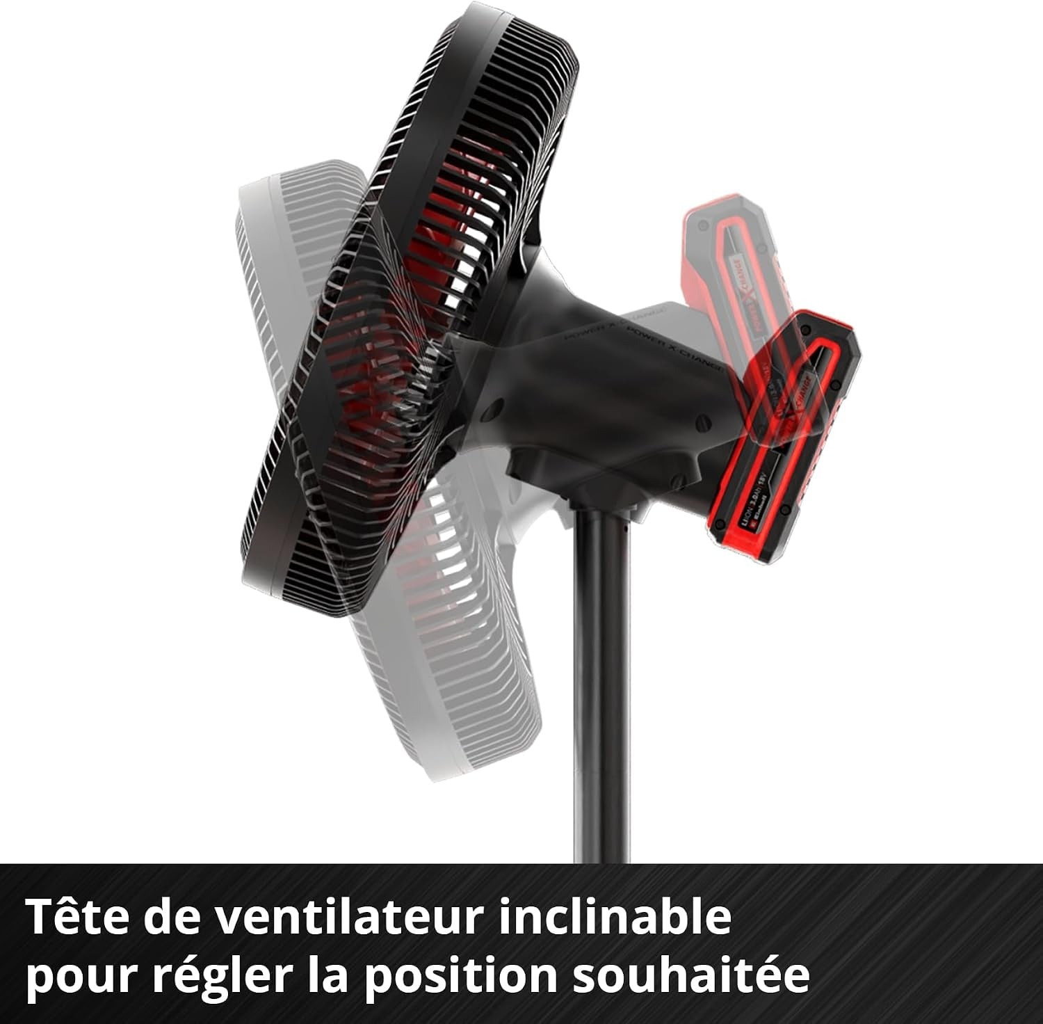 Ventilateur sans fil 18V 320mm, noir, taille S - 34% de remise