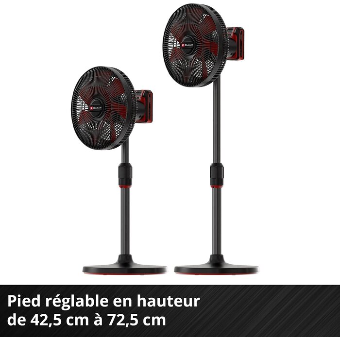 Ventilateur sans fil 18V 320mm, noir, taille S - 34% de remise