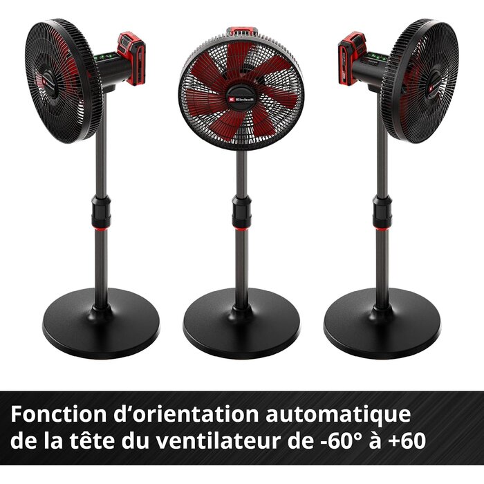 Ventilateur sans fil 18V 320mm, noir, taille S - 34% de remise