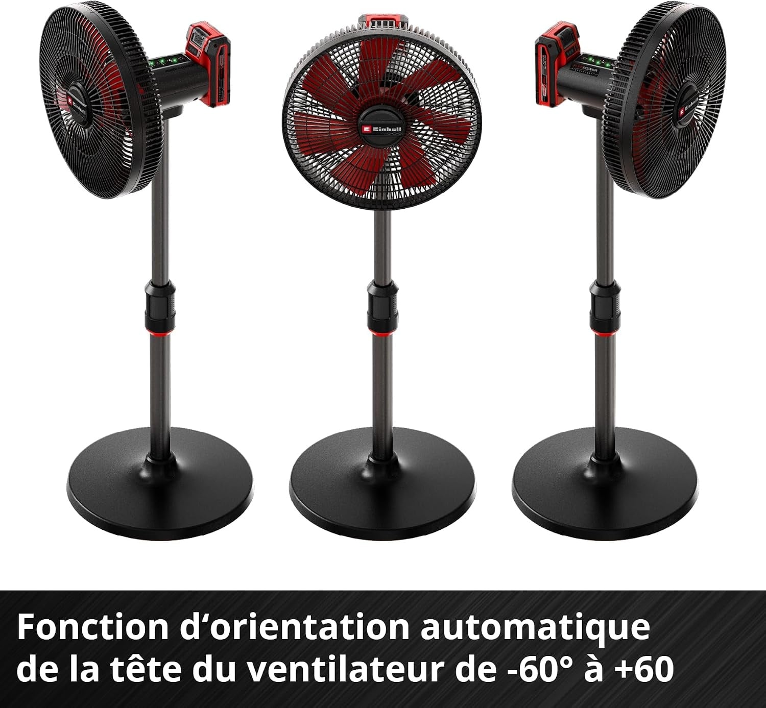 Ventilateur sans fil 18V 320mm, noir, taille S - 34% de remise