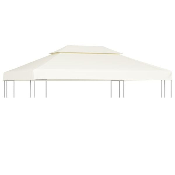 Toile de remplacement tonnelle 3x4 m - Blanc crème - 34% de remise