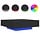 Table basse carrée LED noire 100x100cm - 34% de remise
