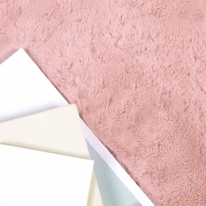 Tapis en Fausse Fourrure de Lapin Rose 160x230 cm - 33% de remise
