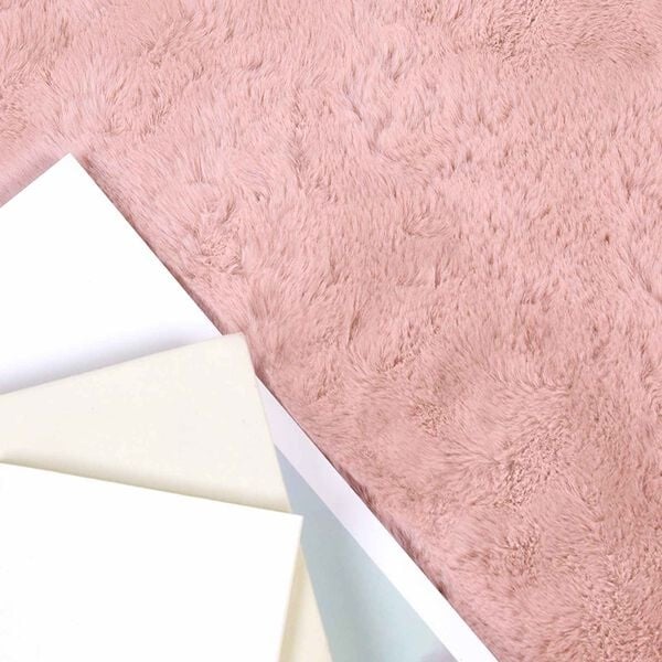 Tapis en Fausse Fourrure de Lapin Rose 160x230 cm - 33% de remise