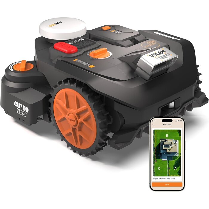 Robot tondeuse 600m² - Noir/Orange - Taille L - 35% de remise