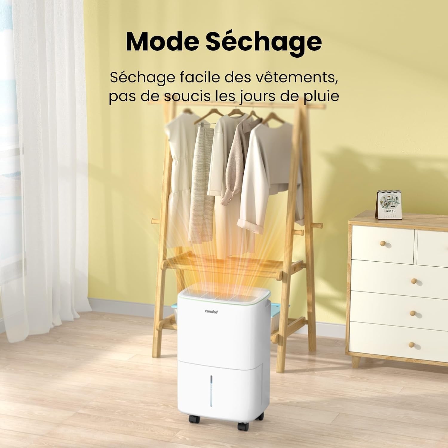 Déshumidificateur 12L/jour Blanc Taille S - 34% de remise