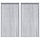 Lot de 2 rideaux à fils gris clair 140x250 cm - 30% de remise