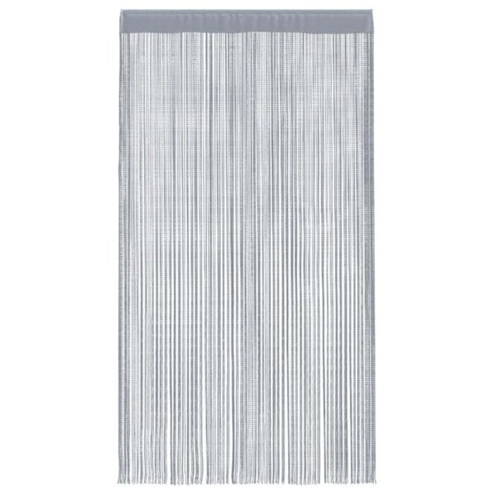 Lot de 2 rideaux à fils gris clair 140x250 cm - 30% de remise