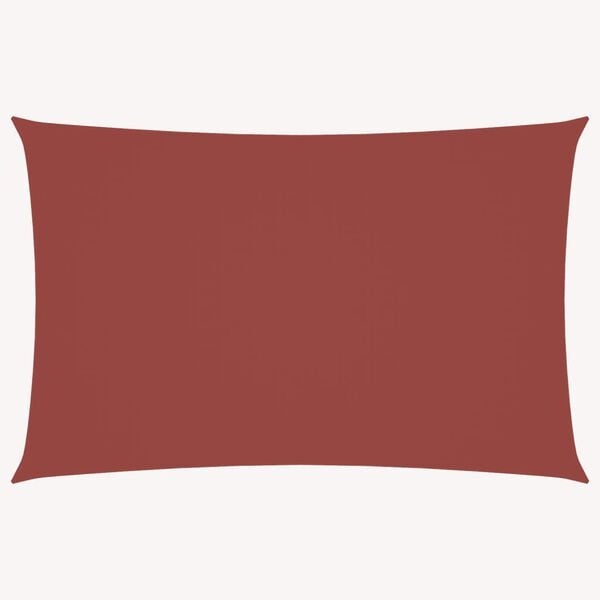 Voile d'ombrage rectangulaire 6 x 8 m Terracotta - 34% de remise