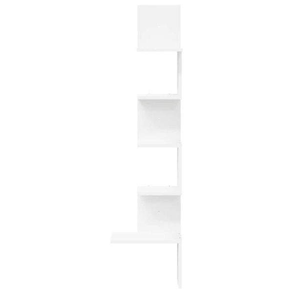 Étagère murale d'angle blanche - 32% de remise - 127,5 cm