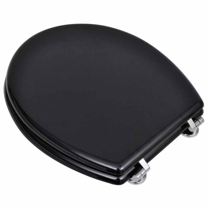 Abattant WC universel en MDF noir - 31% de remise