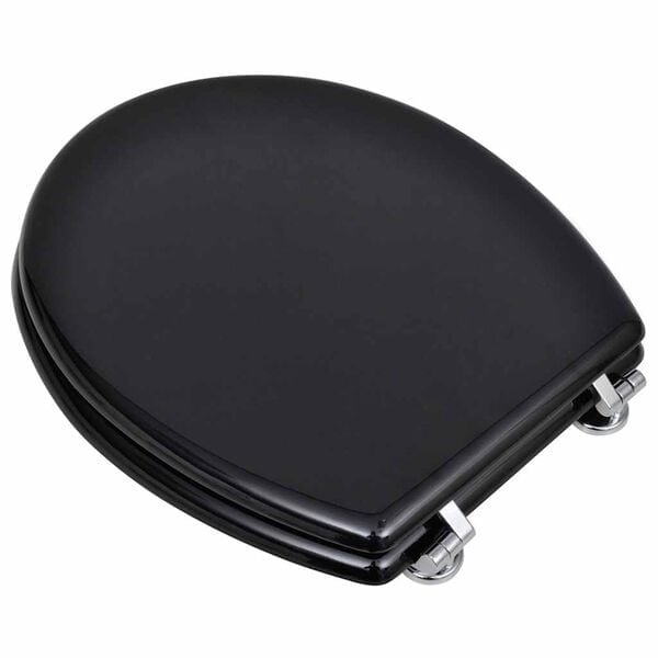 Abattant WC universel en MDF noir - 31% de remise