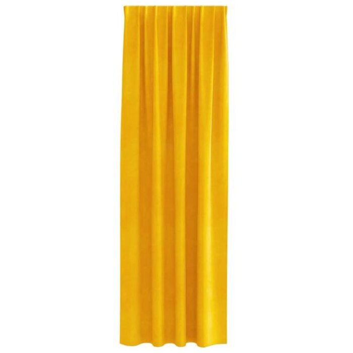 Lot de 2 rideaux en velours moutarde 140 x 260 cm - 28% de remise