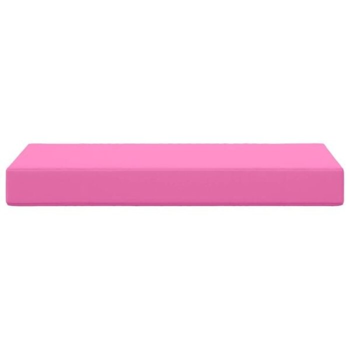 Coussin d'assise extérieur rose 80x40cm - 32% de remise