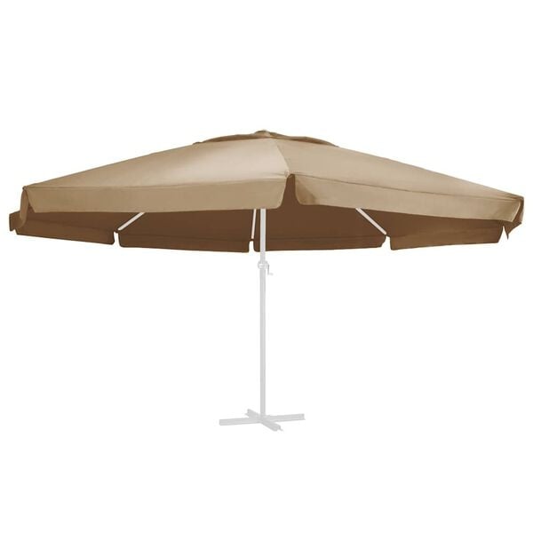 Toile de rechange pour parasol 610 cm taupe - 34% de remise