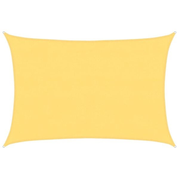Voile d'ombrage rectangulaire 4x5m beige - 33% de remise