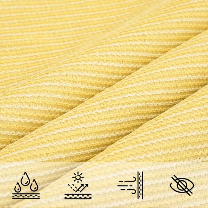 Voile d'ombrage rectangulaire 4x5m beige - 33% de remise