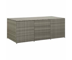 Vidaxl Coffre de jardin gris 180x90x70cm - 35% de remise