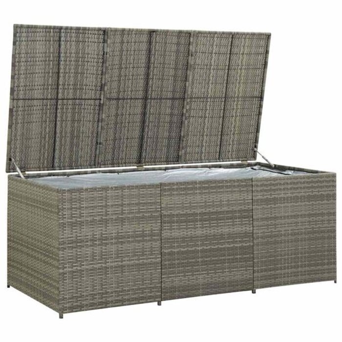 Coffre de jardin gris 180x90x70cm - 35% de remise