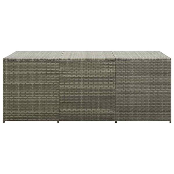 Coffre de jardin gris 180x90x70cm - 35% de remise