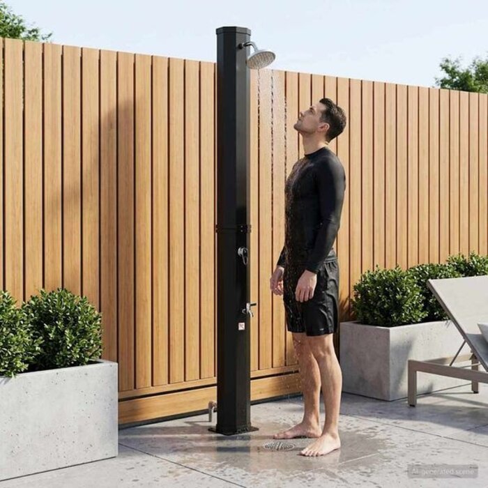 Douche solaire 40L - Noir - 35% de remise