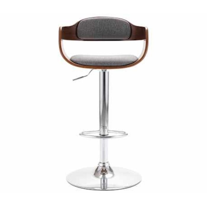 Tabouret de bar design en tissu gris - 34% de remise