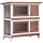 Clapier pour lapins à 2 niveaux 90x45cm - Bois - 34% de remise