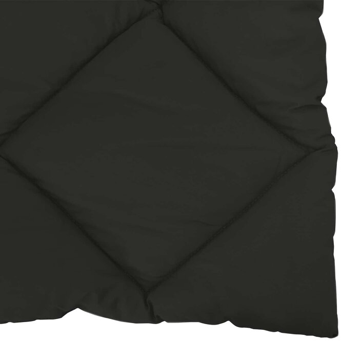 Couette toutes saisons 140x220cm noire - Microfibre - 32% de remise