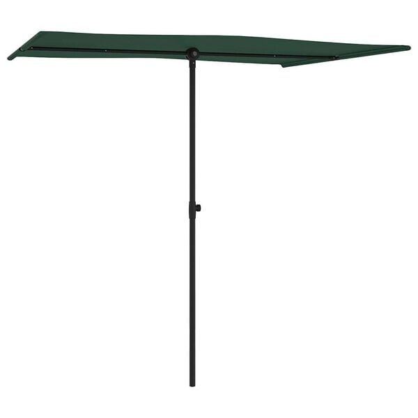Parasol rectangulaire vert 200x150cm - 33% de remise - Déballé / Bon état