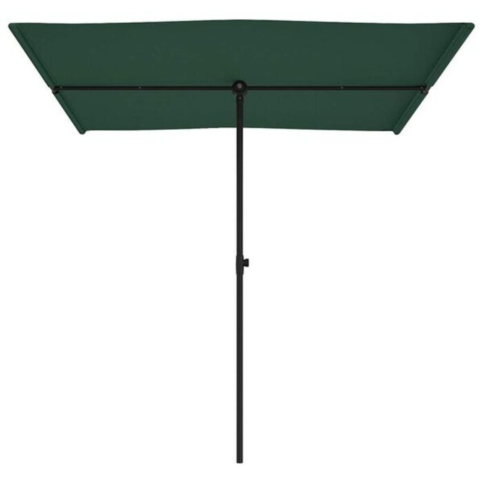 Parasol rectangulaire vert 200x150cm - 33% de remise - Déballé / Bon état