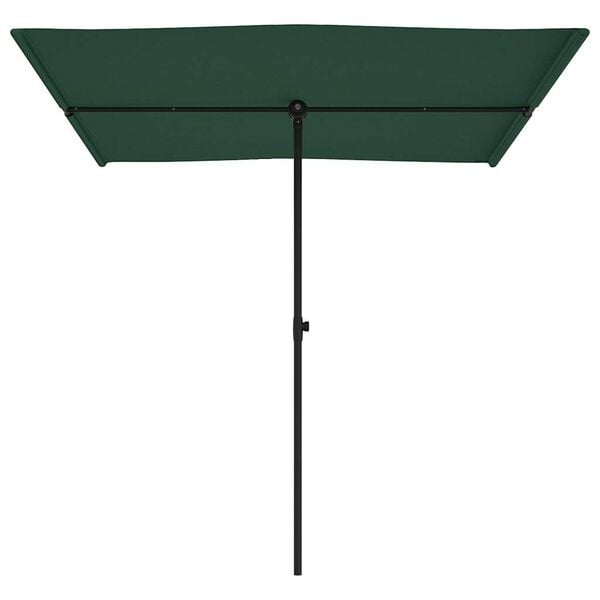 Parasol rectangulaire vert 200x150cm - 33% de remise - Déballé / Bon état