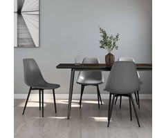 Vidaxl Lot de 4 chaises de salle à manger gris - 49% de remise
