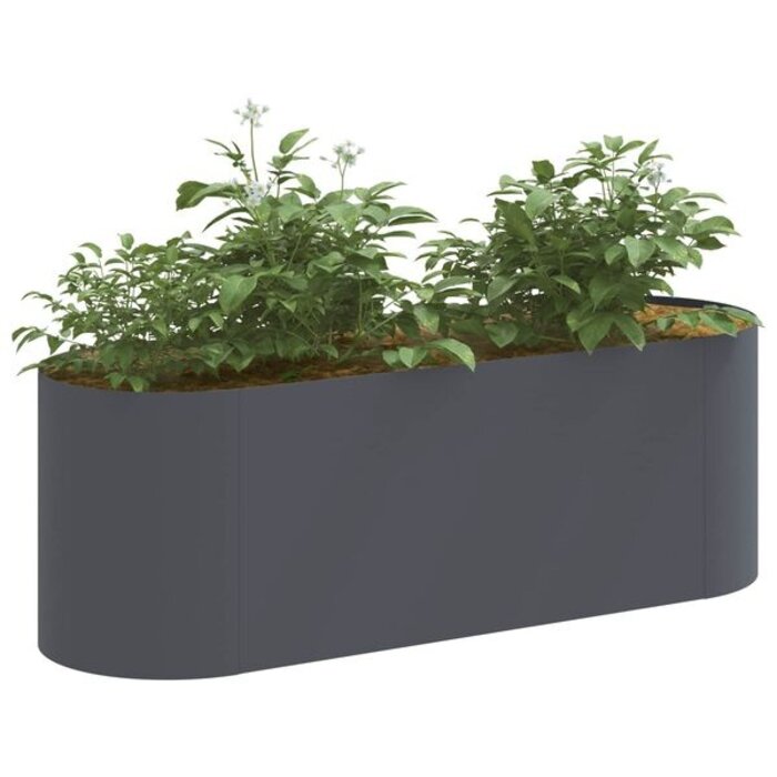 Jardinière surélevée en acier 120cm - Anthracite - 34% de remise