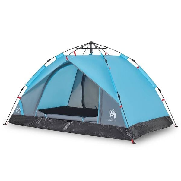 Tente dôme 3 personnes montage rapide bleu - 34% de remise