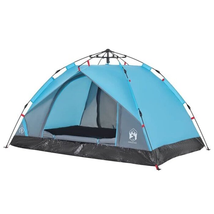 Tente dôme 3 personnes montage rapide bleu - 34% de remise