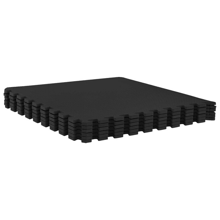 Lot de 40 dalles de sol en mousse EVA 14,4 m² - Noir - 30% de remise
