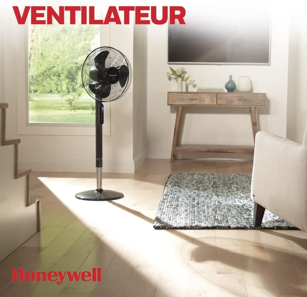 Ventilateur sur pied silencieux réglable - 34% de remise