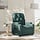 Fauteuil relax inclinable manuel tissu vert foncé - 35% de remise