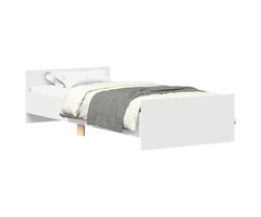 Vidaxl Cadre de lit blanc 75 x 190 cm - 46% de remise