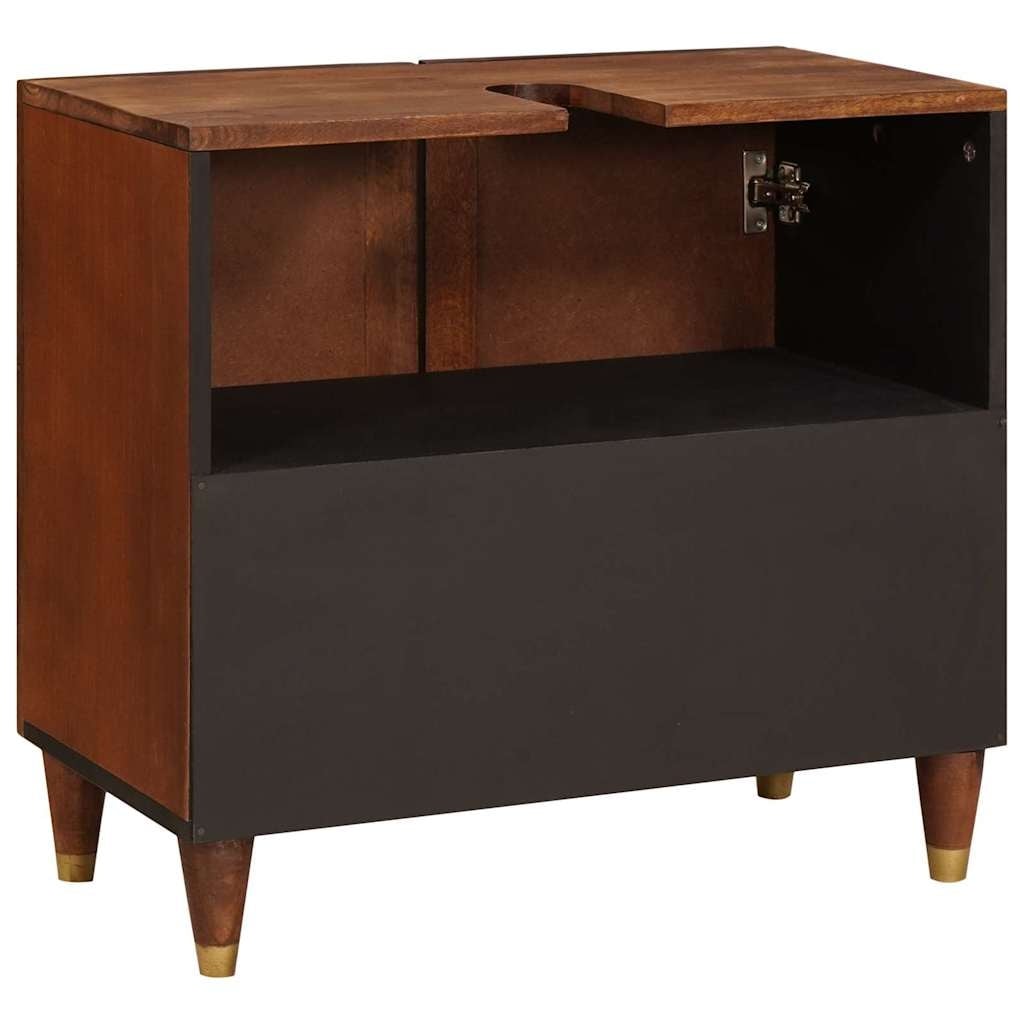 Meuble sous-lavabo 62x33x58 cm marron - 35% de remise
