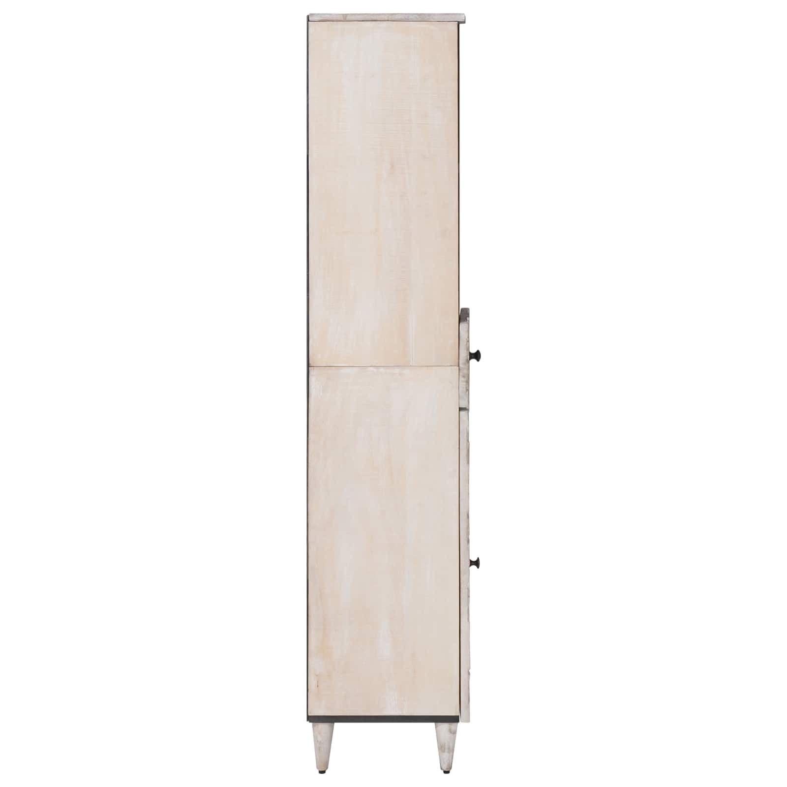 Meuble de salle de bain en bois de manguier 160 cm Blanc - 35% de remise
