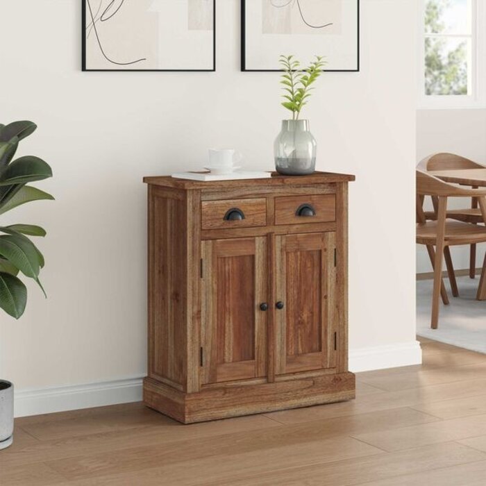 Meuble de rangement en teck massif 65x75cm - 35% de remise