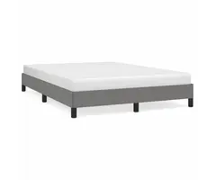 Vidaxl Cadre de lit tissu gris 140x190 cm - 46% de remise