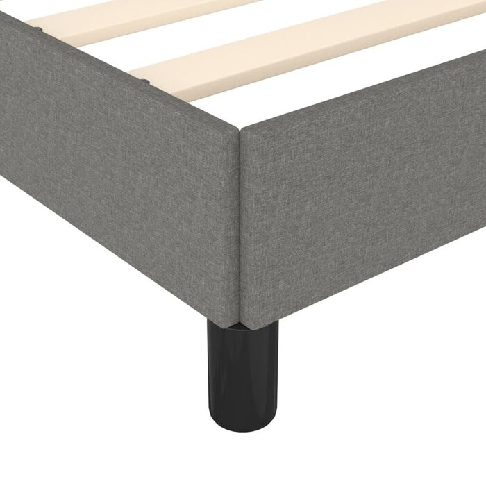 Cadre de lit 140x190 cm gris foncé - 34% de remise