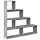 Étagère séparateur de pièce 4 niveaux gris béton - 34% de remise