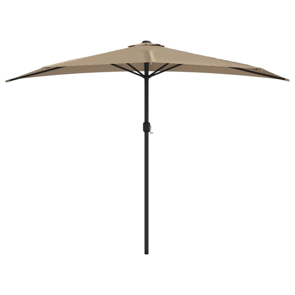 Parasol de balcon demi-cercle taupe 300x155 cm - 33% de remise